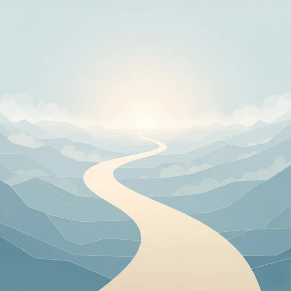 Abstract image of a path leading to light for Aspergers test.