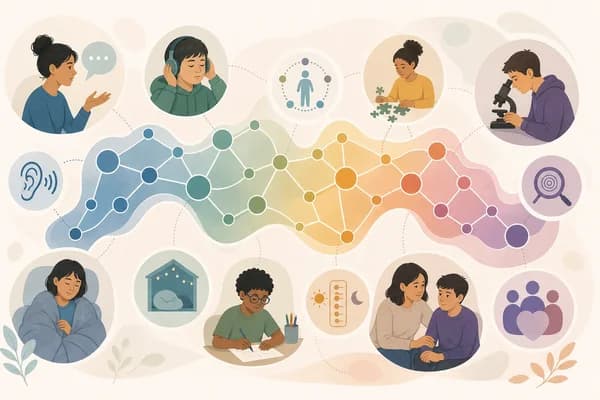 自閉症譜系含義圖