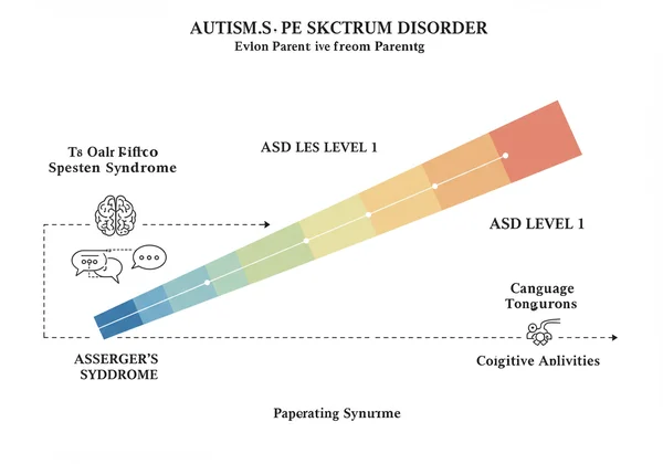 A clear, evolving spectrum graphic representing ASD levels