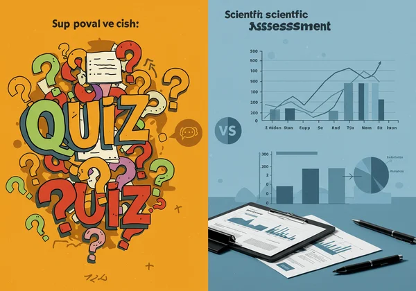 Comparison of a simple quiz vs scientific assessment
